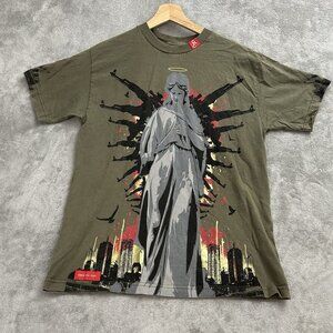 Kallusive Shirt Mens M Guardian Angel Double Sided Tee Hip Hop Streetwear Y2K